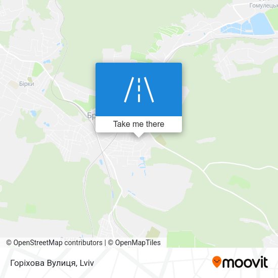 Карта Горіхова Вулиця