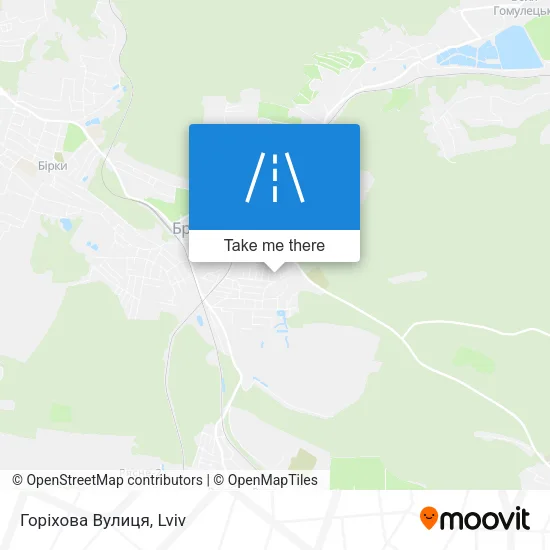 Карта Горіхова Вулиця