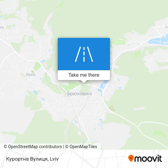 Карта Курортна Вулиця
