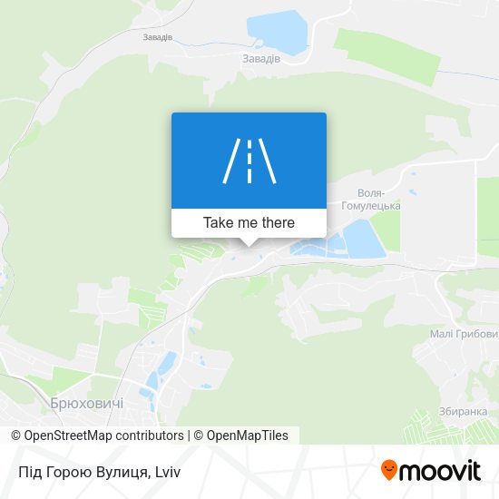 Карта Під Горою Вулиця