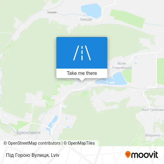 Карта Під Горою Вулиця
