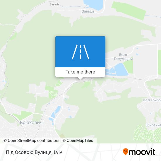 Під Осовою Вулиця map