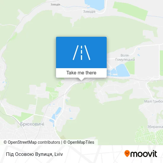Карта Під Осовою Вулиця