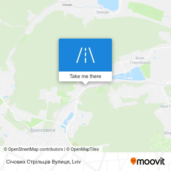 Карта Січових Стрільців Вулиця