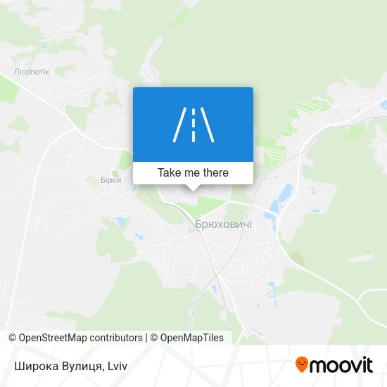 Широка Вулиця map
