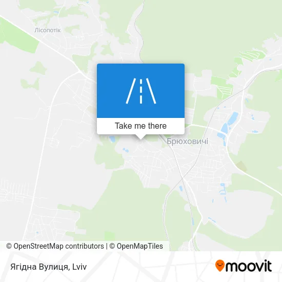 Карта Ягідна Вулиця