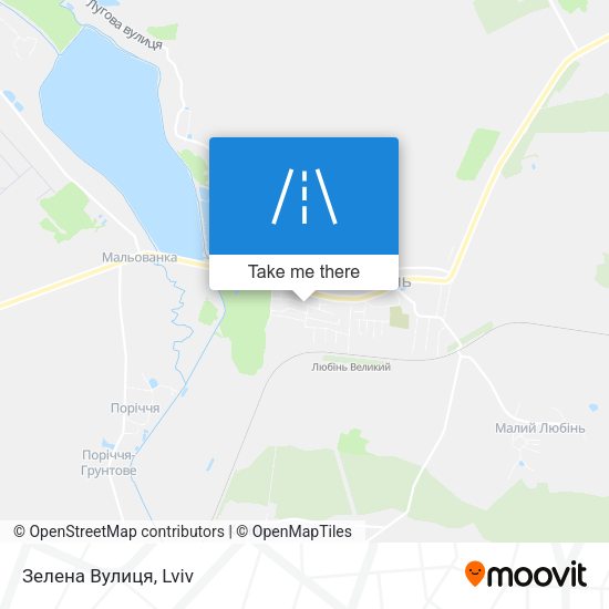 Зелена Вулиця map