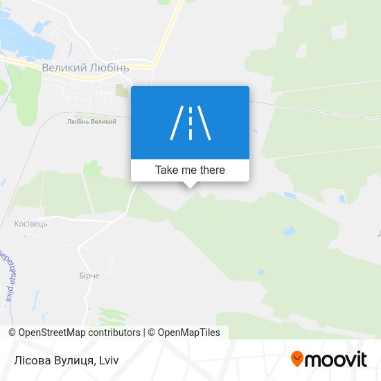 Лісова Вулиця map