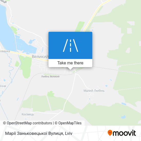Марії Заньковецької Вулиця map
