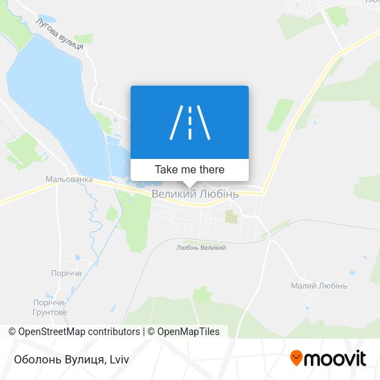 Оболонь Вулиця map