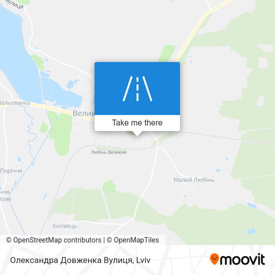 Олександра Довженка Вулиця map