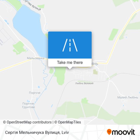 Сергія Мельничука Вулиця map