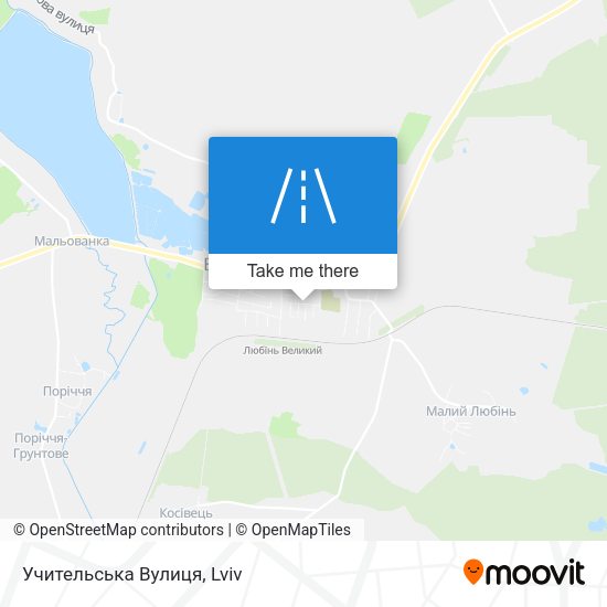 Учительська Вулиця map