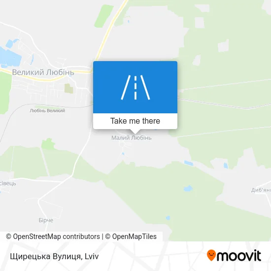 Карта Щирецька Вулиця