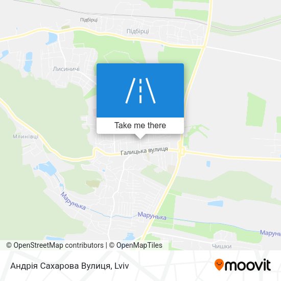 Андрія Сахарова Вулиця map