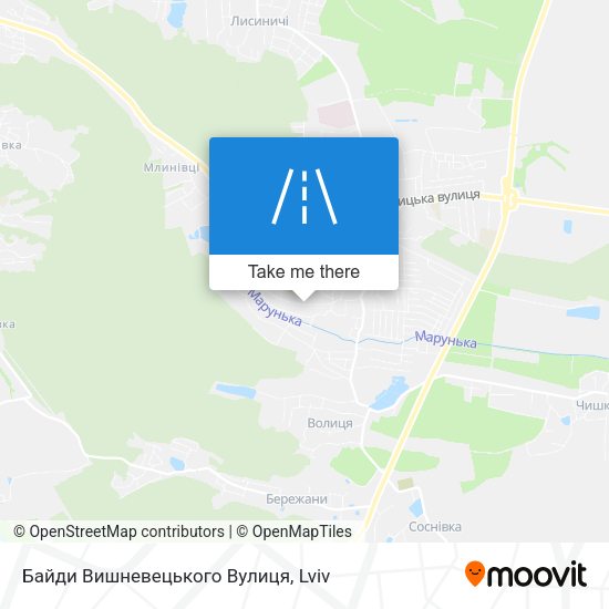 Байди Вишневецького Вулиця map
