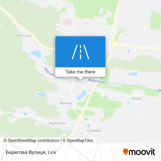Берегова Вулиця map