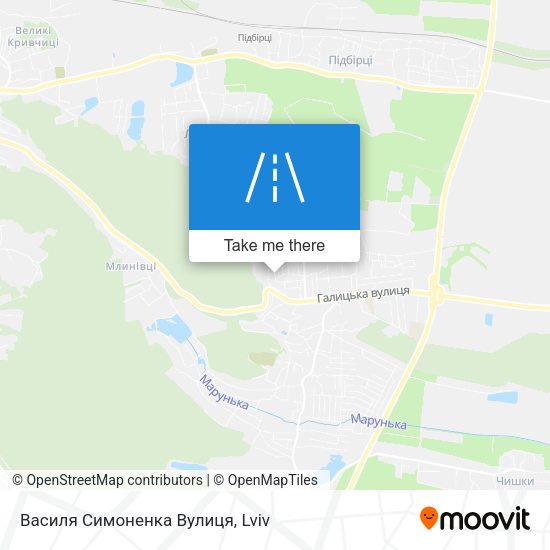 Василя Симоненка Вулиця map