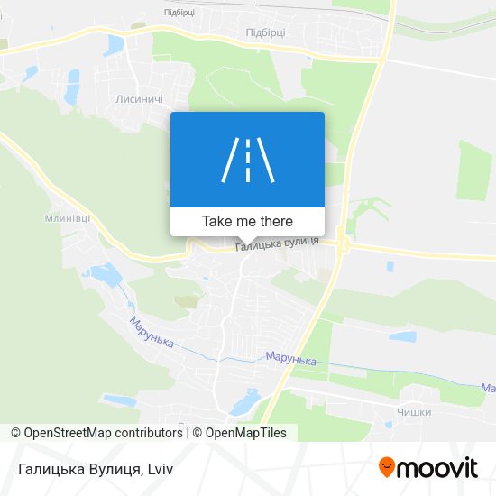 Галицька Вулиця map