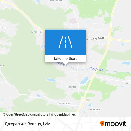 Карта Джерельна Вулиця