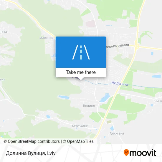Карта Долинна Вулиця