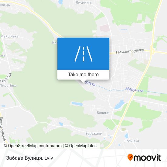 Забава Вулиця map