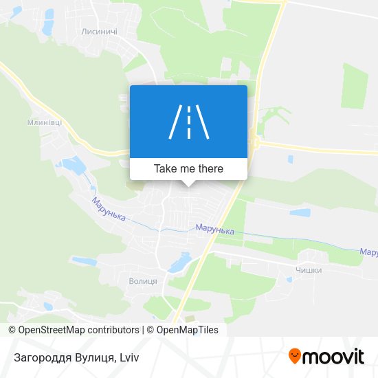 Загороддя Вулиця map