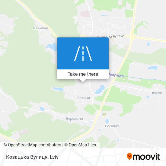 Козацька Вулиця map
