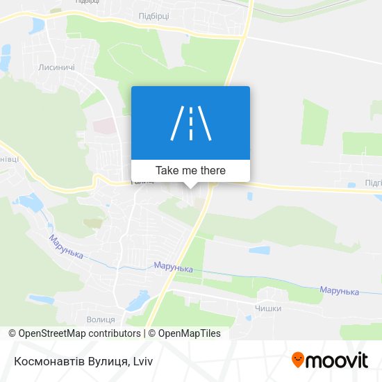 Космонавтів Вулиця map