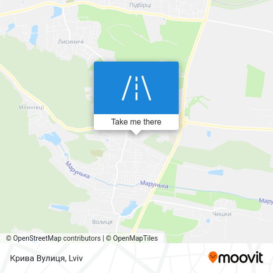 Карта Крива Вулиця