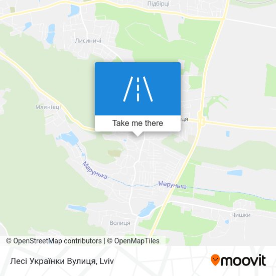Лесі Українки Вулиця map