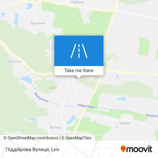 Піддіброва Вулиця map