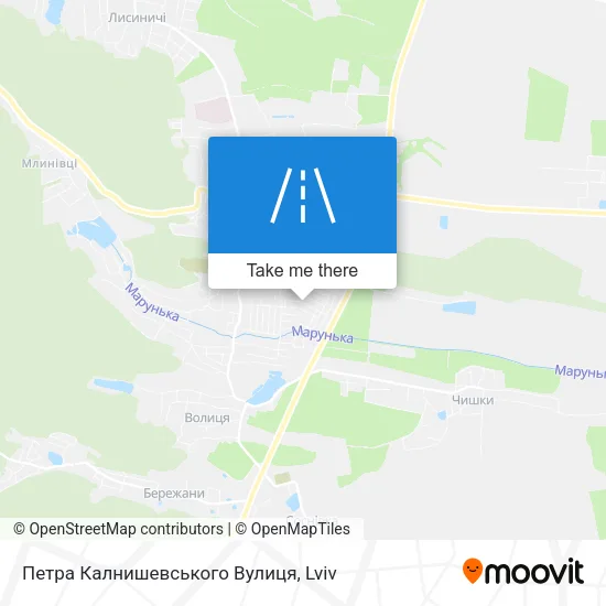 Карта Петра Калнишевського Вулиця
