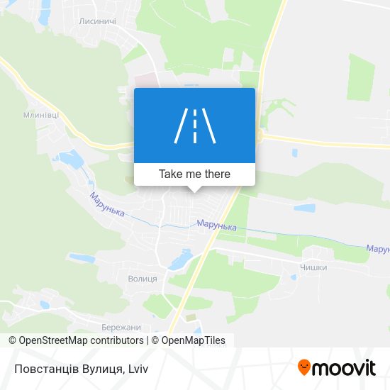Повстанців Вулиця map