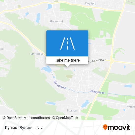 Карта Руська Вулиця