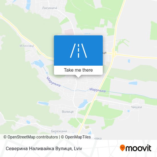 Карта Северина Наливайка Вулиця