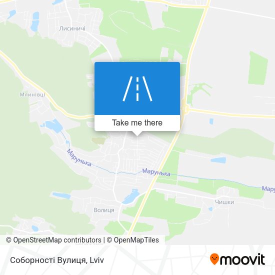 Соборності Вулиця map