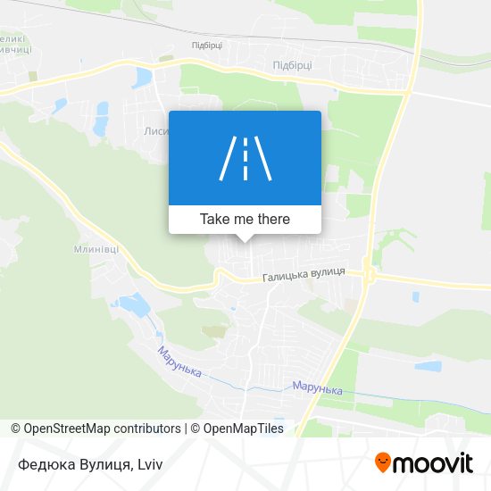 Федюка Вулиця map