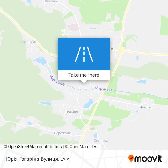 Юрія Гагаріна Вулиця map
