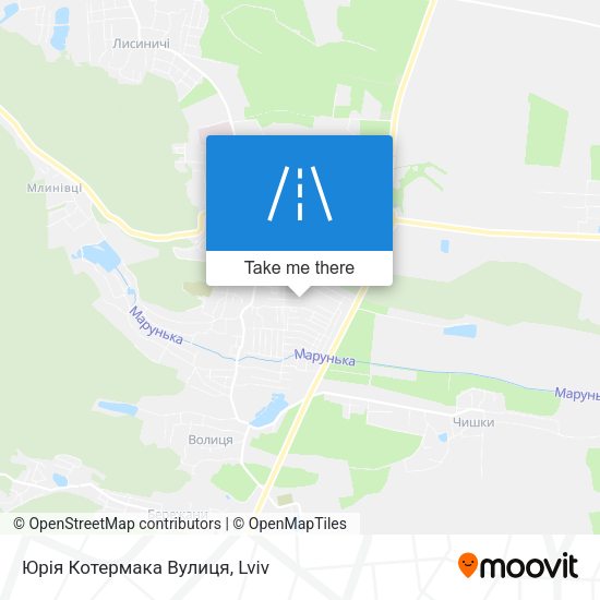Юрія Котермака Вулиця map