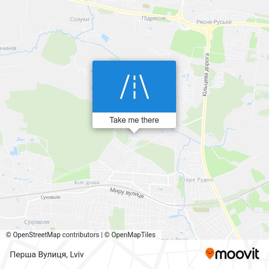 Перша Вулиця map