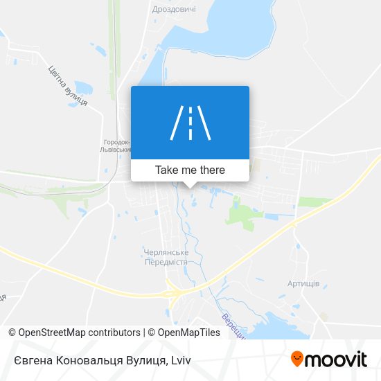 Євгена Коновальця Вулиця map