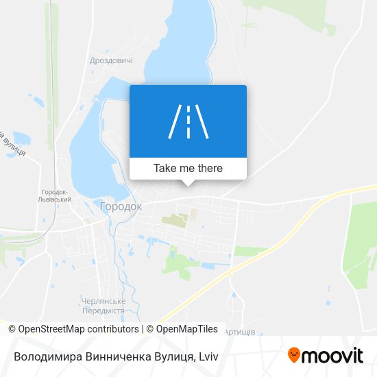 Володимира Винниченка Вулиця map