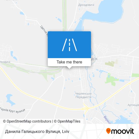 Карта Данила Галицького Вулиця