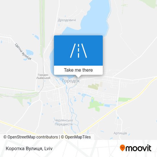 Коротка Вулиця map