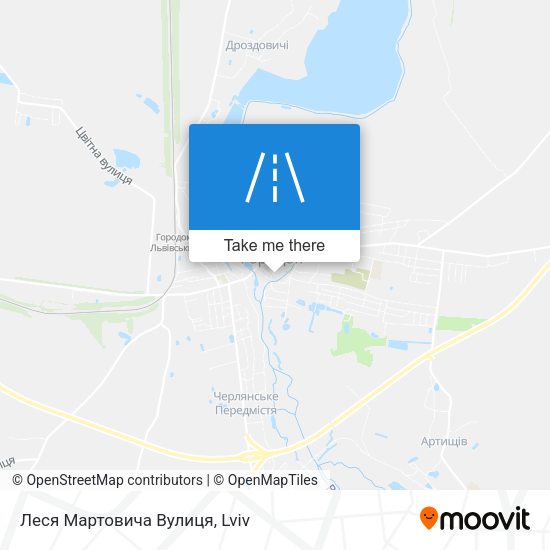Леся Мартовича Вулиця map