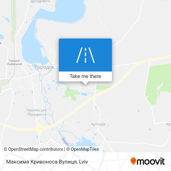 Максима Кривоноса Вулиця map