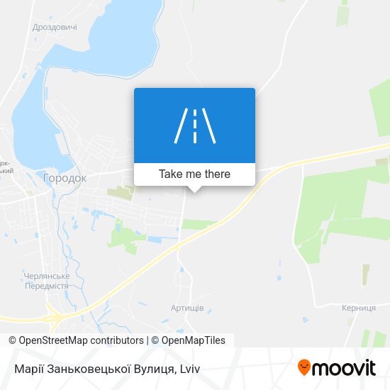 Марії Заньковецької Вулиця map