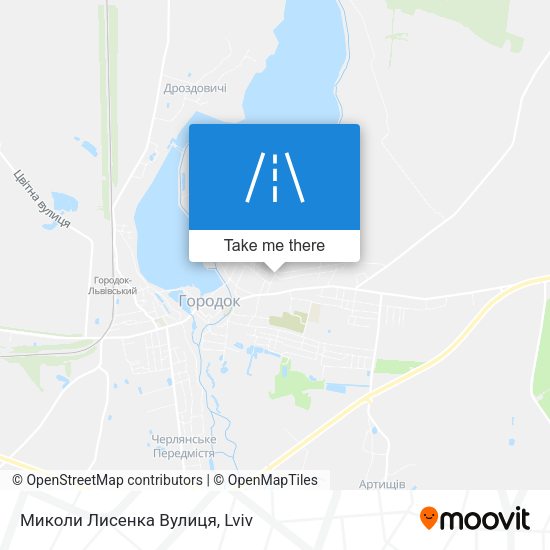 Миколи Лисенка Вулиця map