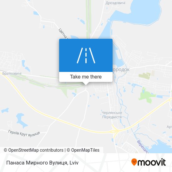 Панаса Мирного Вулиця map
